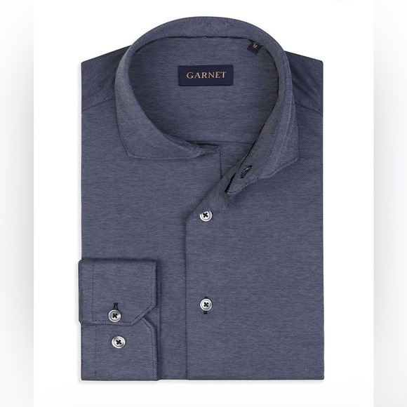 Garnet Other - Garnet Men’s Long Sleeve Button-Up Shirt Blue Size M